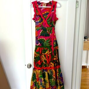 FARM Rio Painted Toucans Maxi Dress Never Been Worn! Size small
